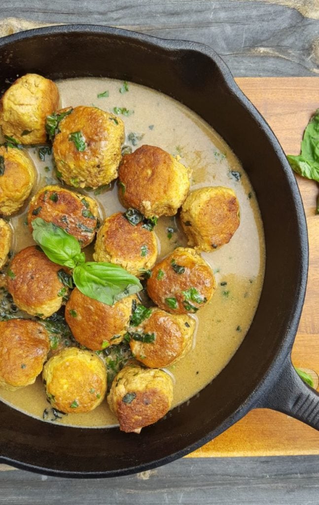 paleo curry chicken meatballs