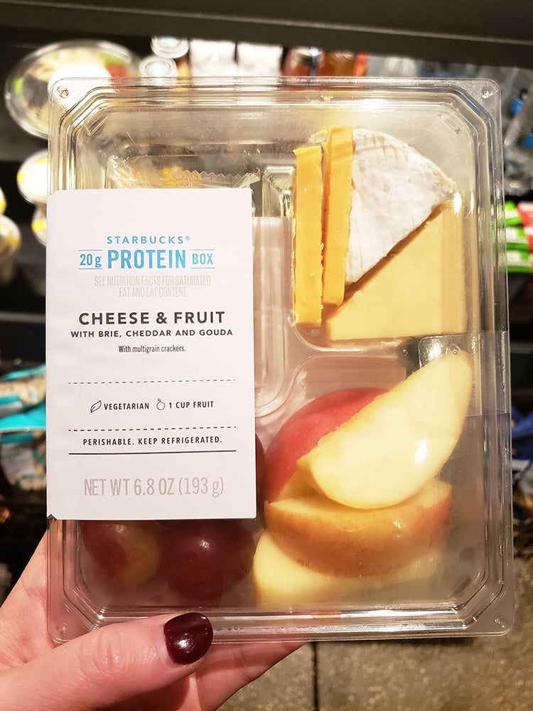 cheese and fruit box at starbucks