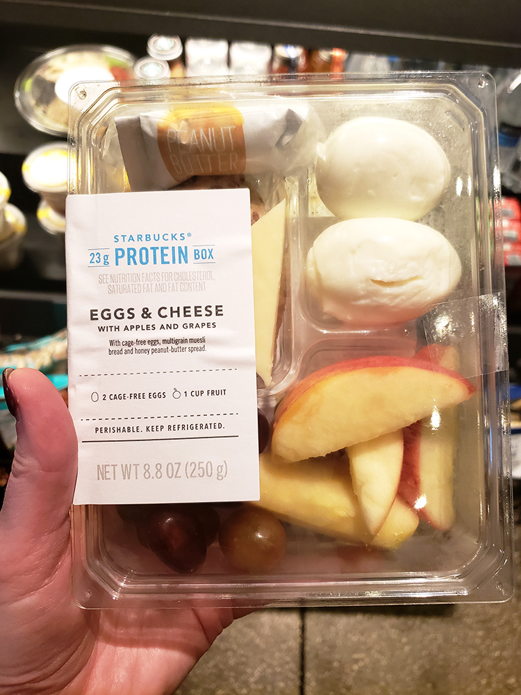 eggs and cheese box at starbucks