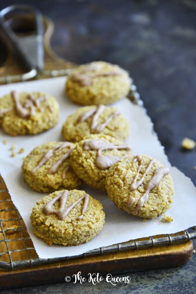 Best Pumpkin Spice Snickerdoodle Cookie Recipe (Keto, Gluten Free) Front View