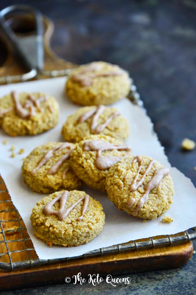 Best Pumpkin Spice Snickerdoodle Cookie Recipe (Keto, Gluten Free) Front View