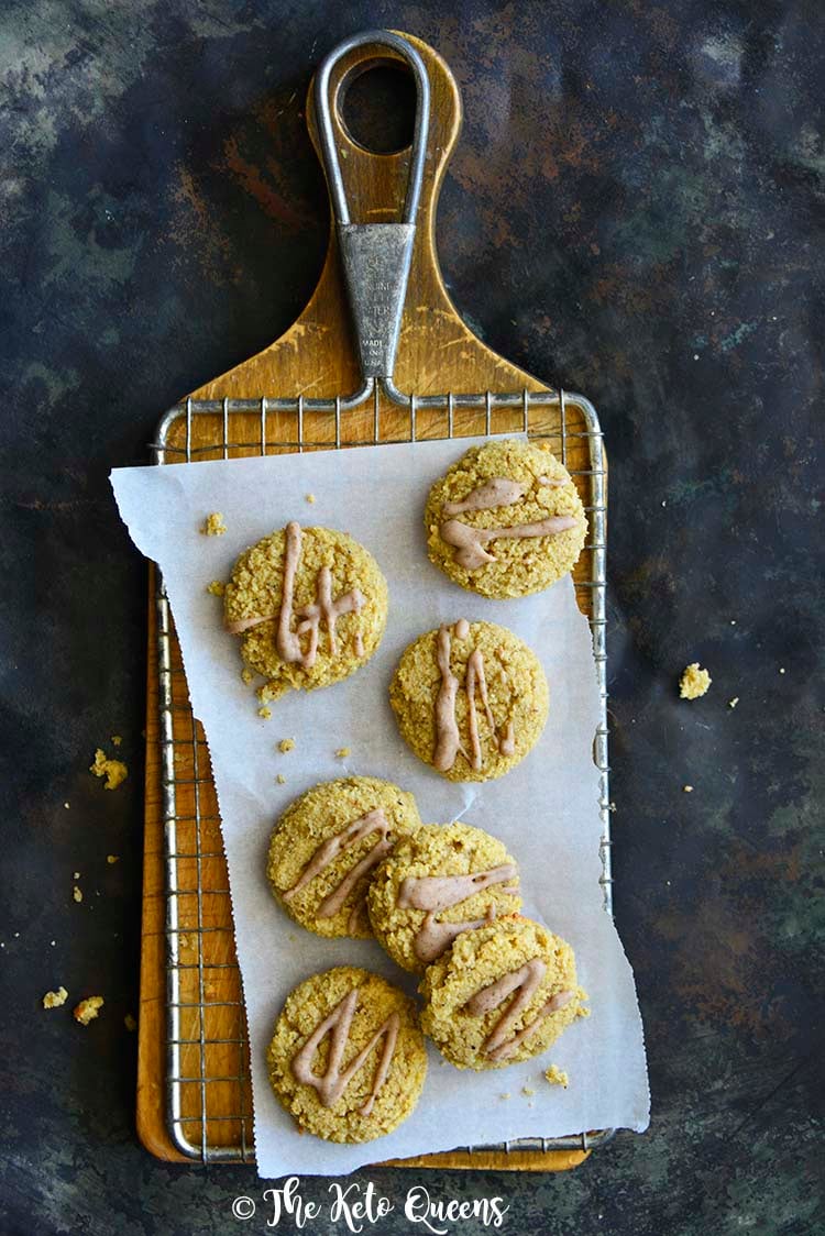 Top View of Best Pumpkin Spice Snickerdoodle Cookie Recipe (Keto, Gluten Free)