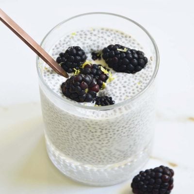 blackberry lemon chia pudding