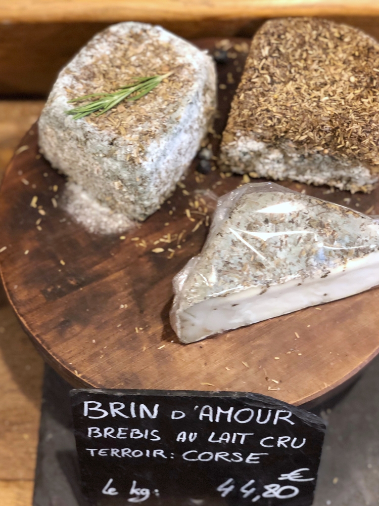 Brin d'Amour Cheese on Wooden Board