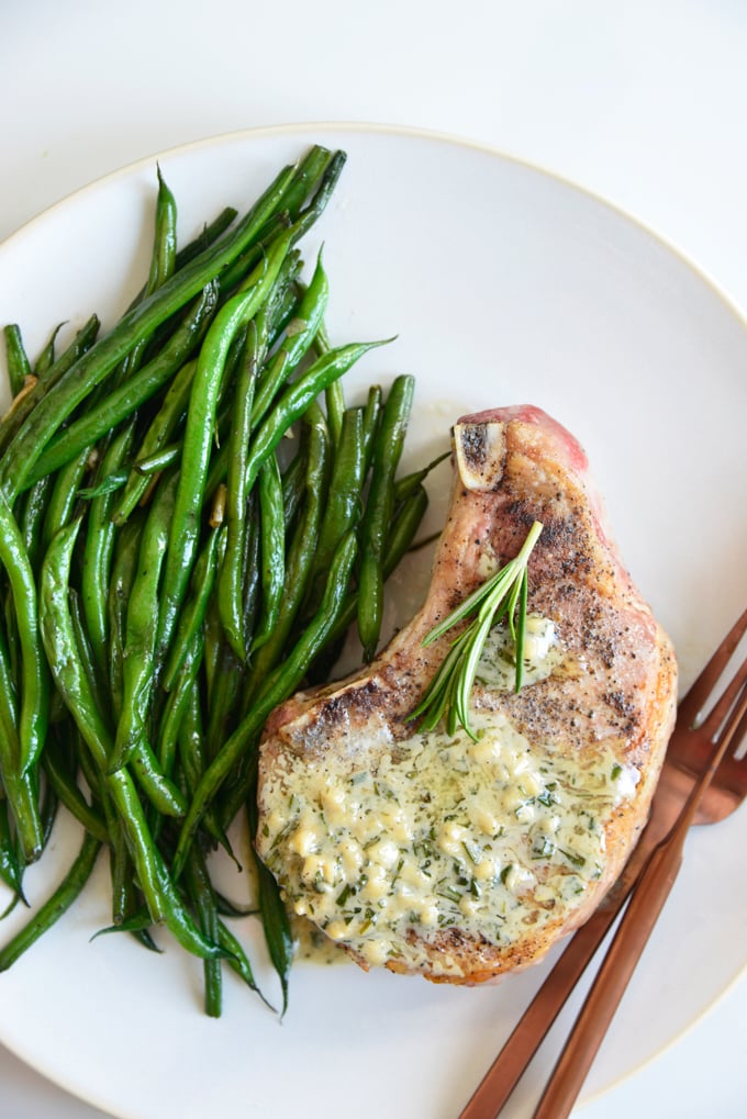 cast iron pork chops