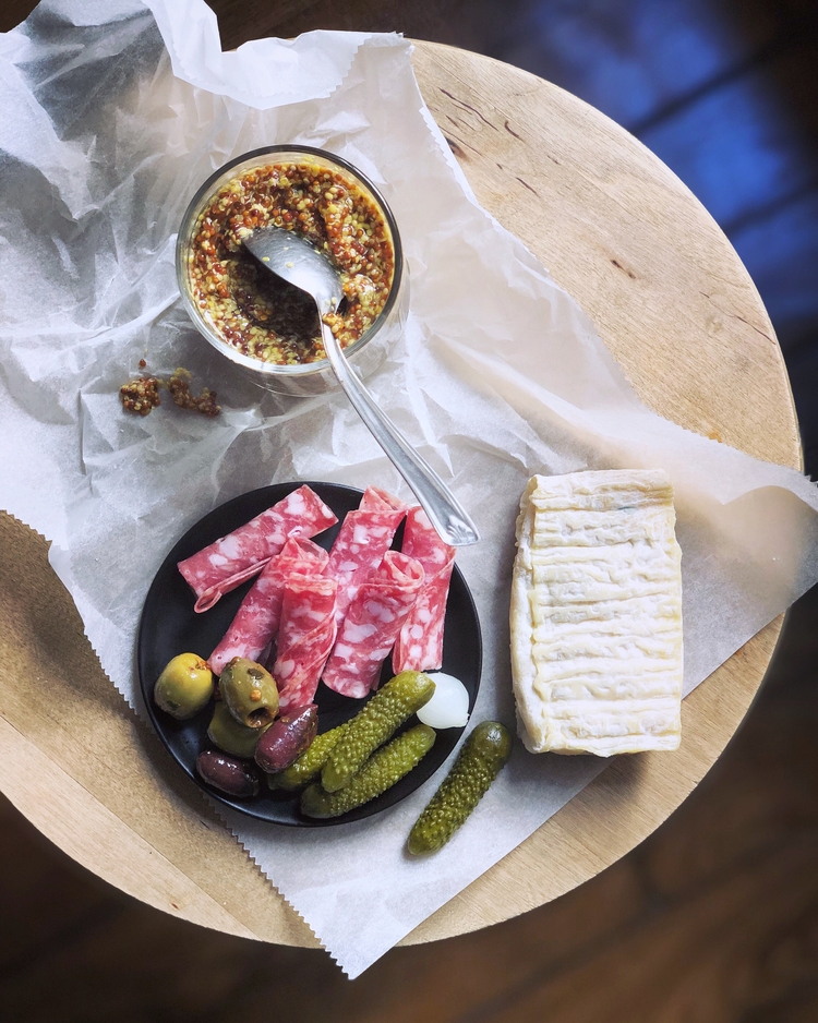 Charcuterie and Goat Cheese Tray for One