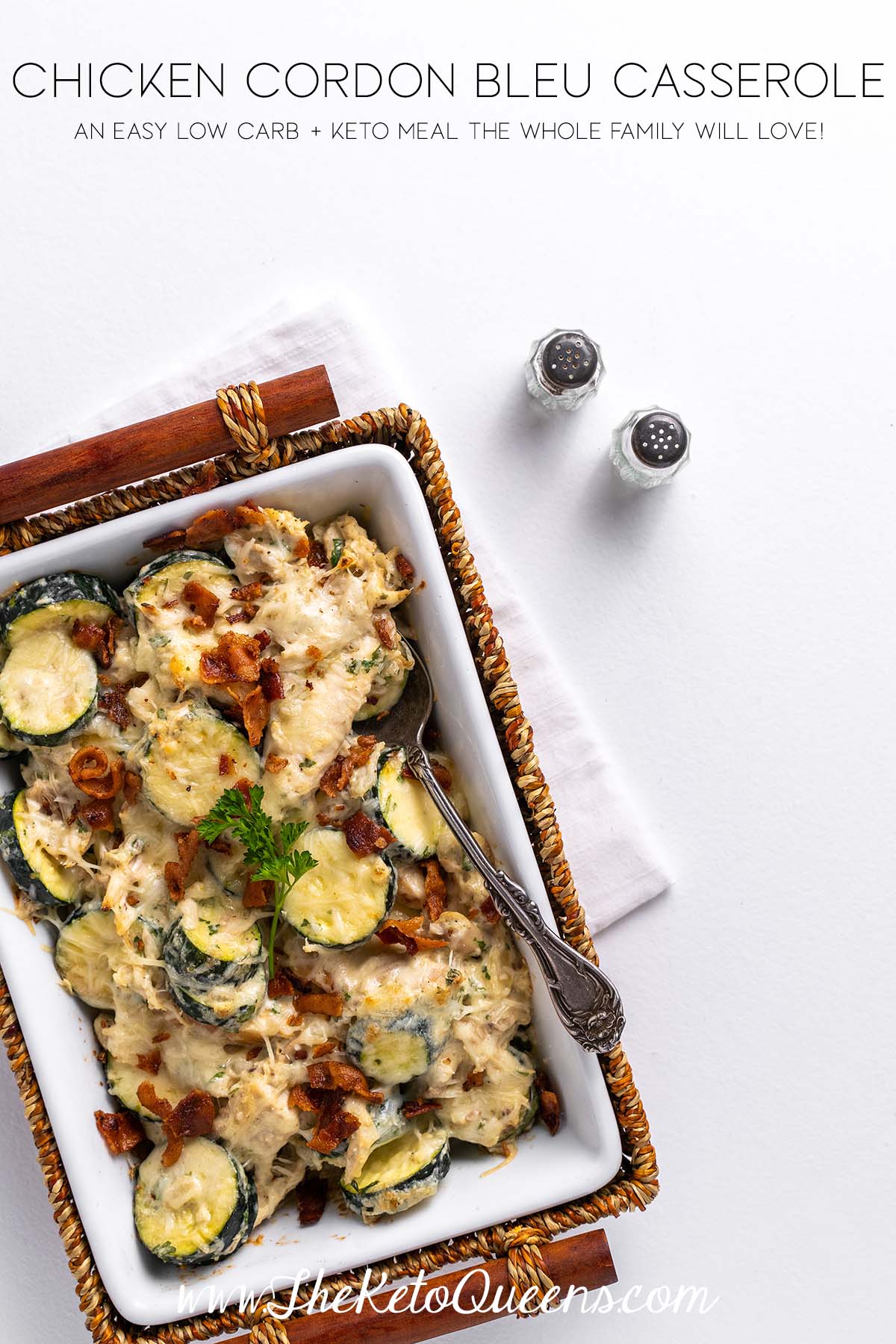 chicken cordon bleu casserole graphic