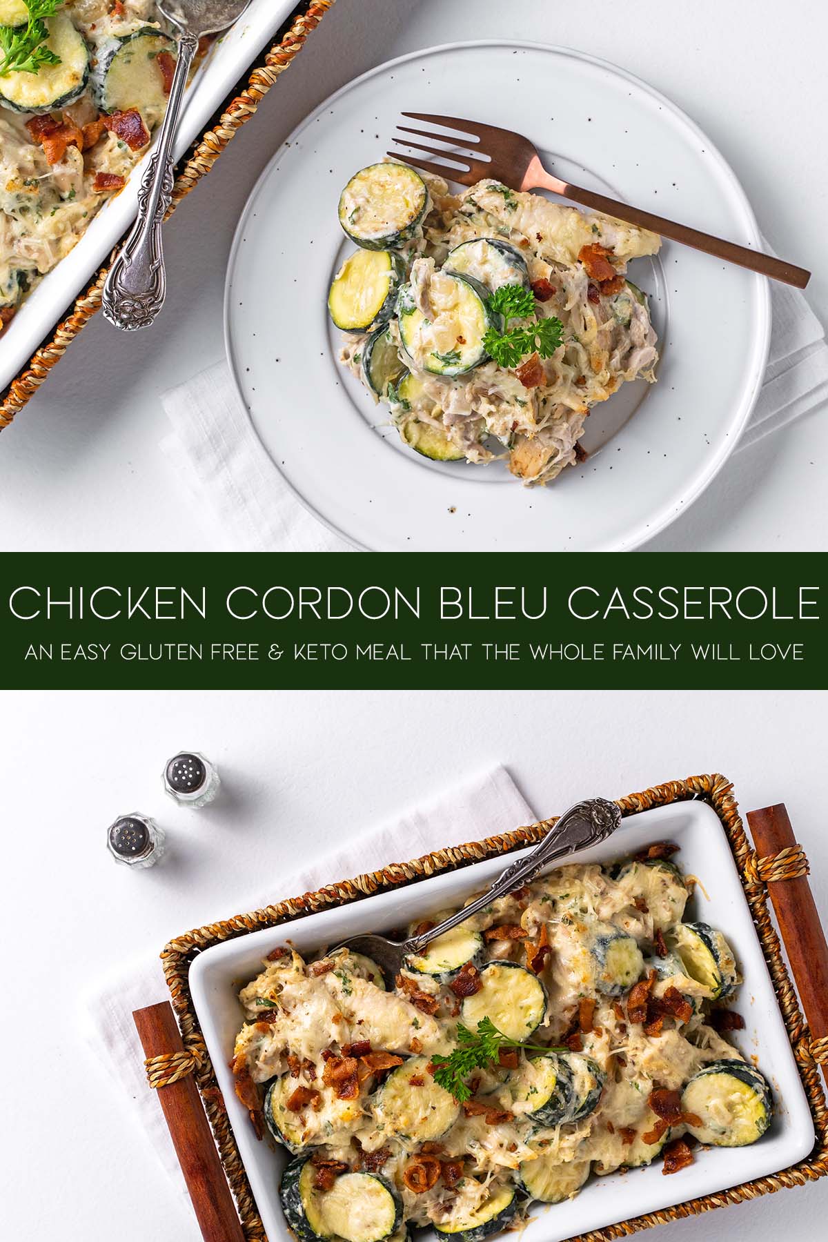 chicken cordon bleu casserole pin
