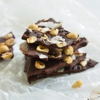 Coconut Hazelnut Espresso Chocolate Keto Bark.Our chocolate keto bark is just a snazzy keto chocolate bar, but it will totally impress all of your guests! It's super easy to make and you can switch up the flavor profiles to please even the pickiest of eaters!
