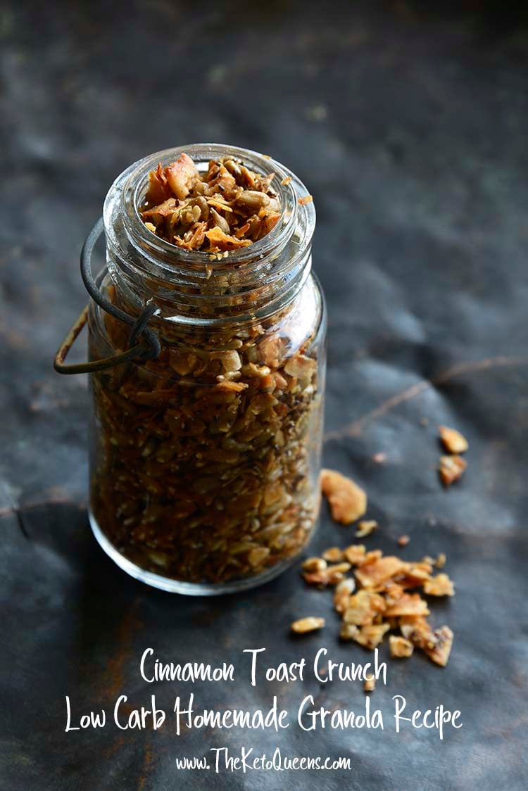 Cinnamon Toast Crunch Low Carb Homemade Granola Recipe with Description