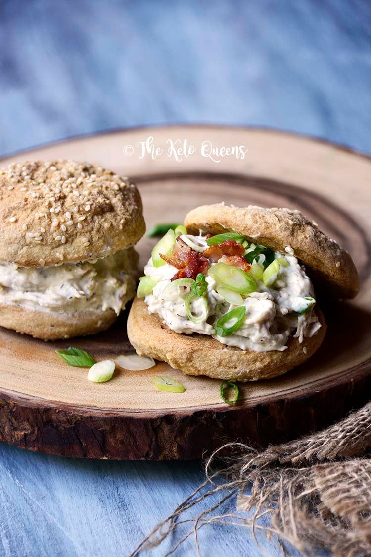 Crack Chicken on Keto Buns