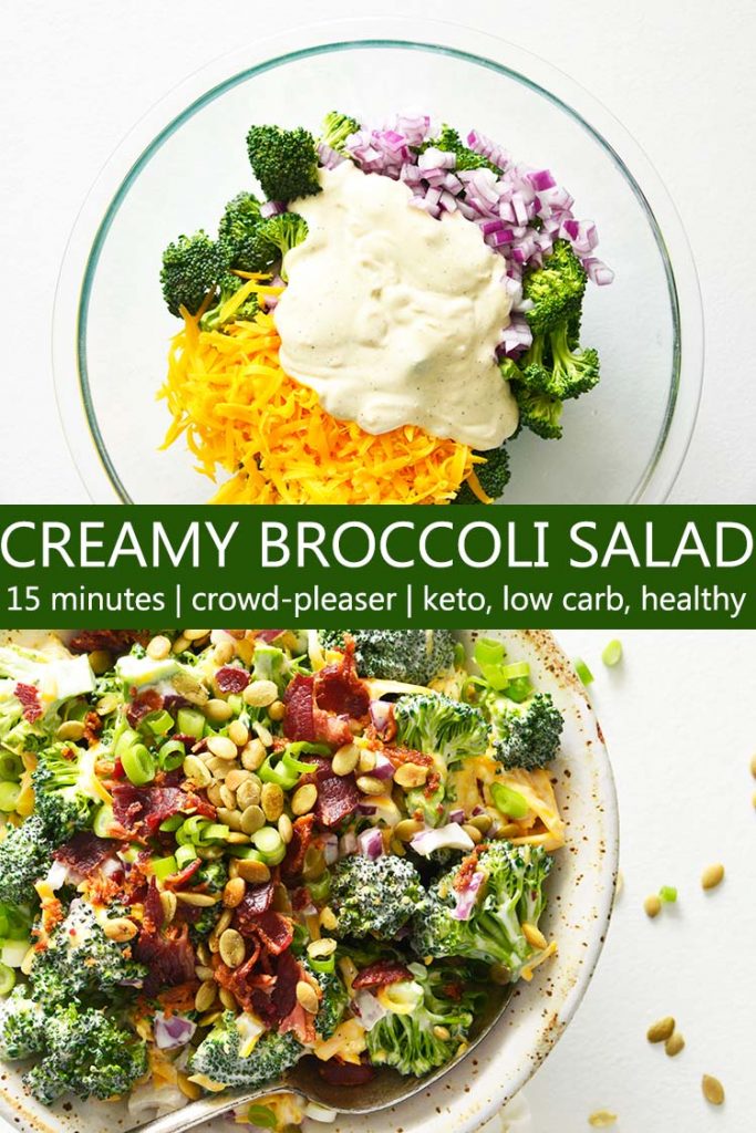 Creamy Broccoli Salad Recipe Pin