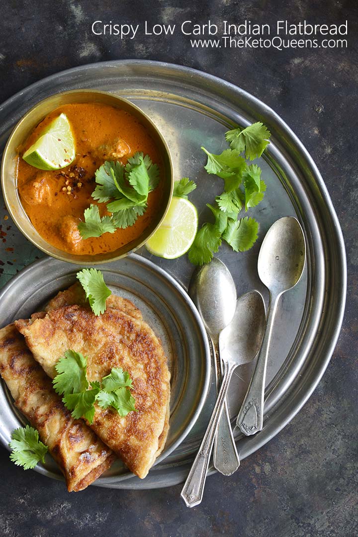 Crispy Low Carb Indian Flatbread with Description