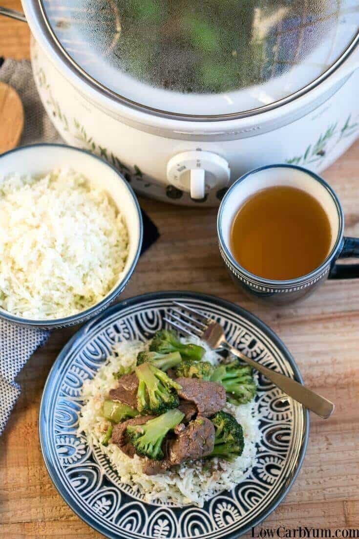 slow cooker beef and broccoli
