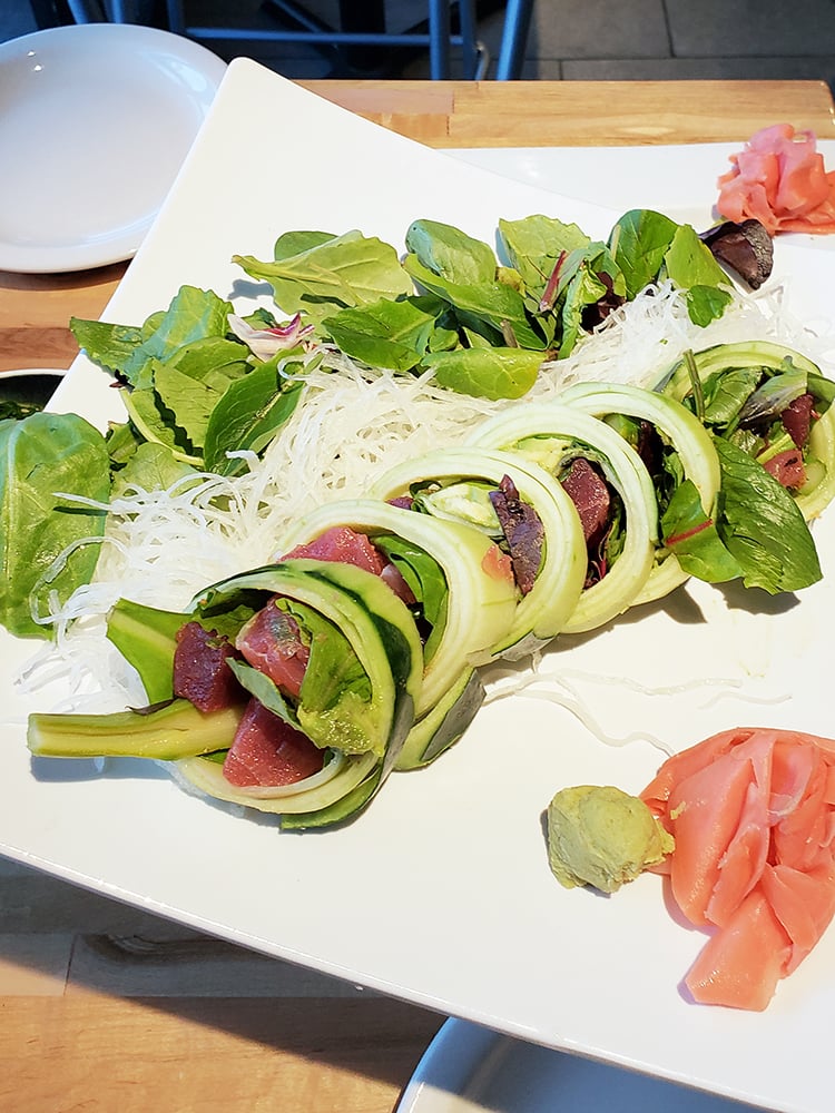 cucumber sushi roll at soho sushi