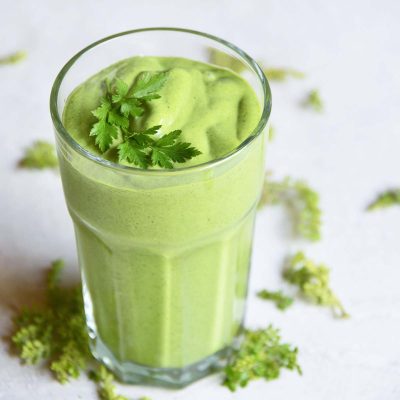 detox keto green smoothie featured image