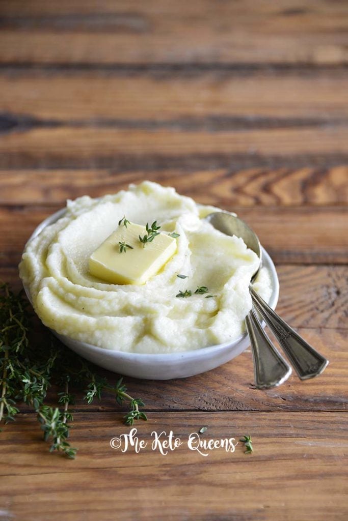 Garlic Butter Mashed Cauliflower 1