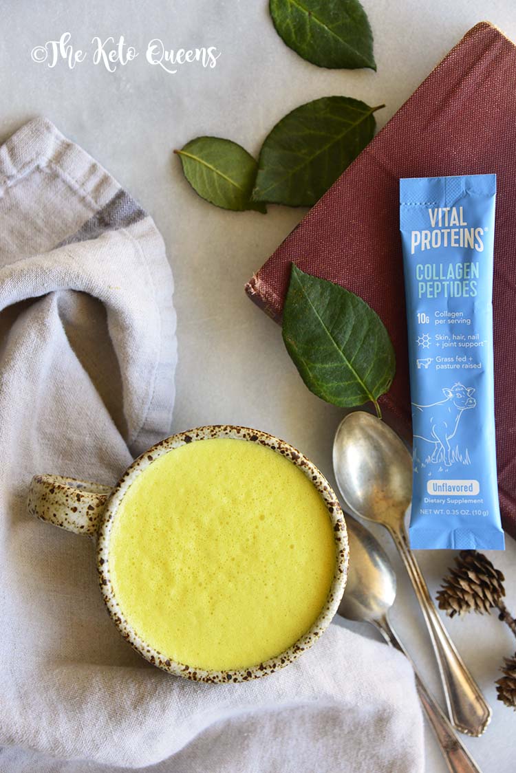 Golden Milk with Vital Proteins Collagen Peptides