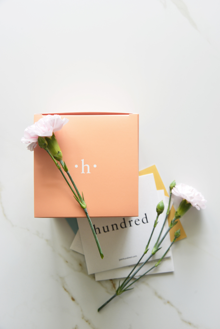 image of hundred vitamins with carnations