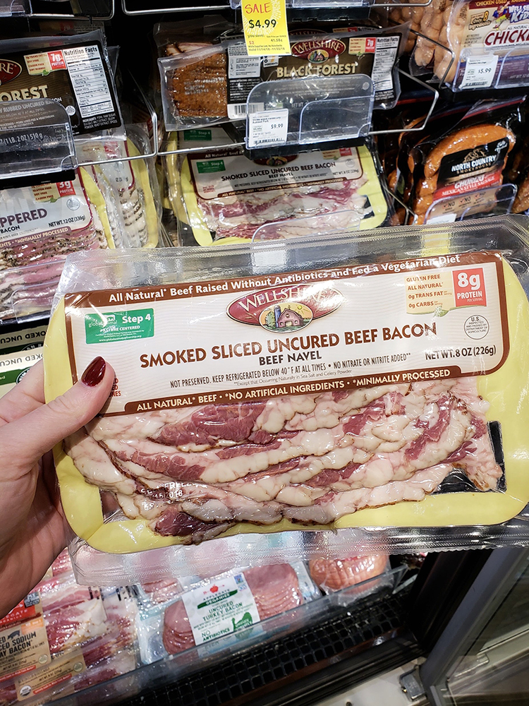 Uncured Beef Bacon at Whole Foods
