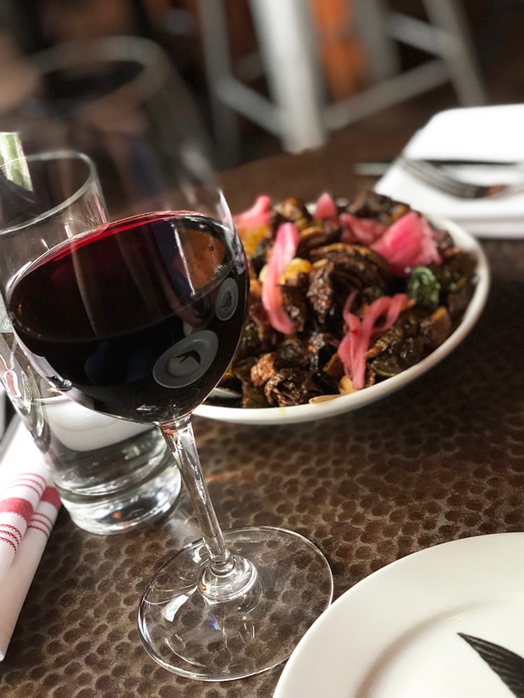 Red Wine and Brussels Sprouts at Swift's Attic