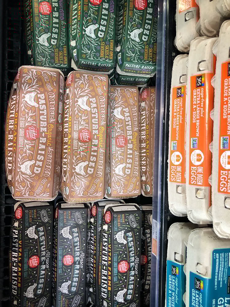 Eggs at Whole Foods