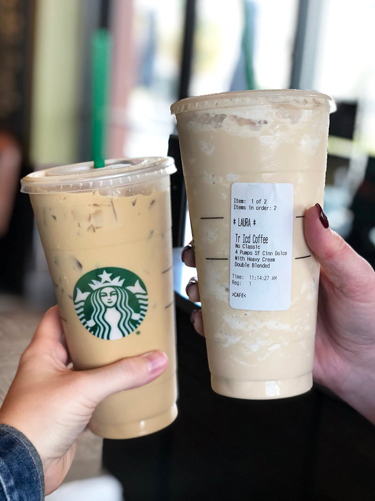 Faith and Lara's Keto Drinks at Starbucks
