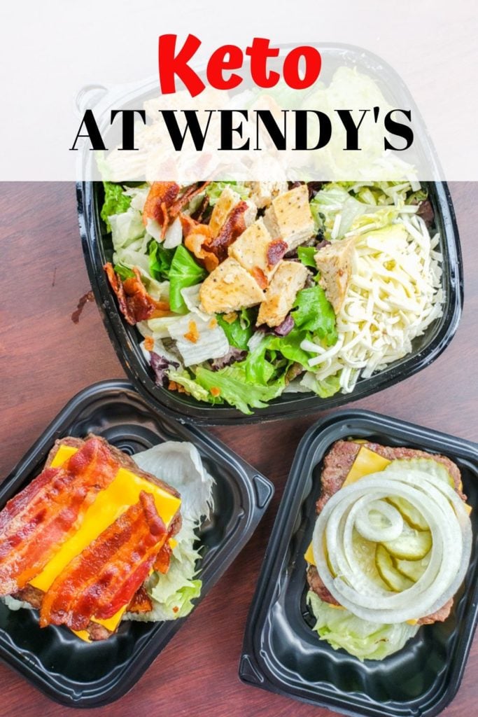 keto at wendy's pinable image