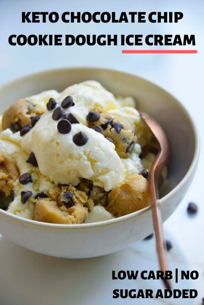 KETO CHOCOLATE CHIP COOKIE DOUGH ICE CREAM PIN