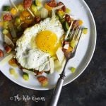 Keto Chorizo Vegetable Hash with Fried Egg