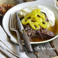 Front View of Keto Instant Pot Mississippi Pot Roast Recipe