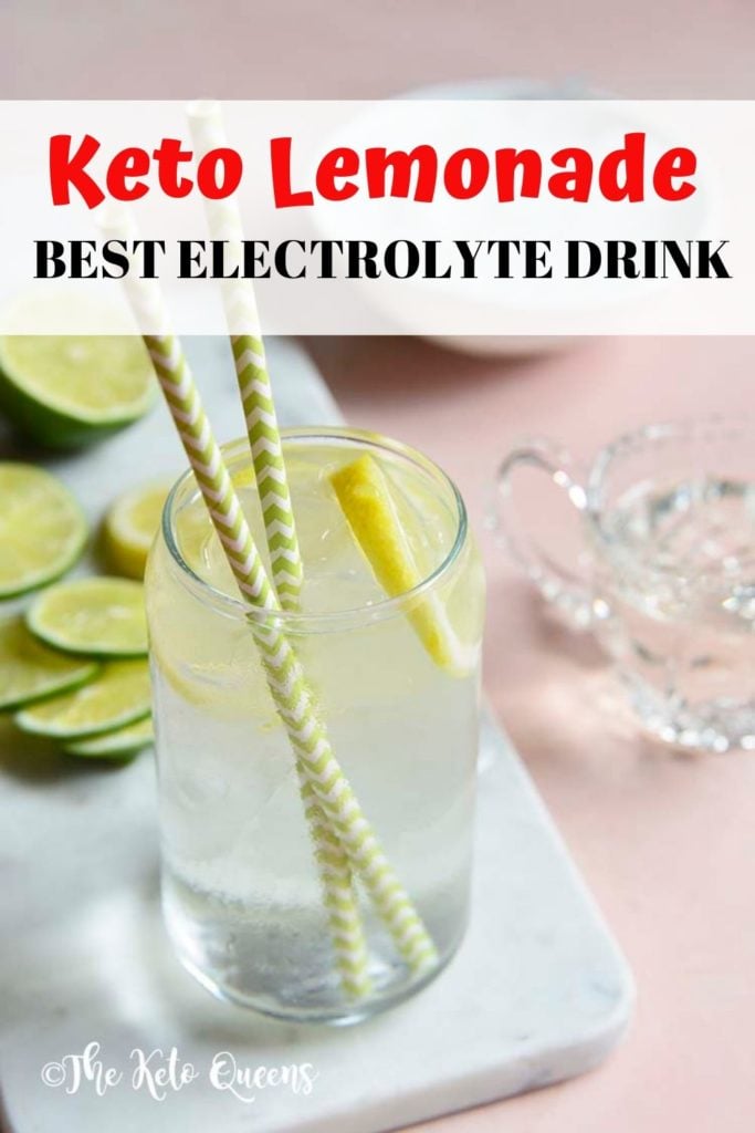 Keto lemonade best electrolyte drink pinable image