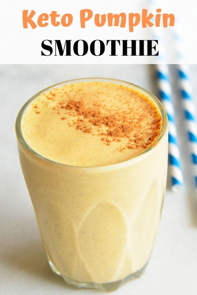 keto pumpkin smoothie pin