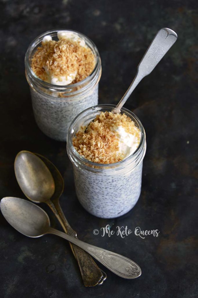 Keto Toasted Coconut Chia Pudding