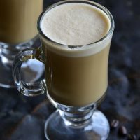 Front View of Keto Vanilla Cream Bulletproof Coffee