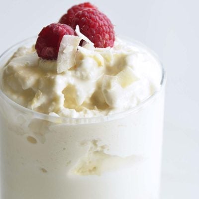 keto vanilla milkshake featured image