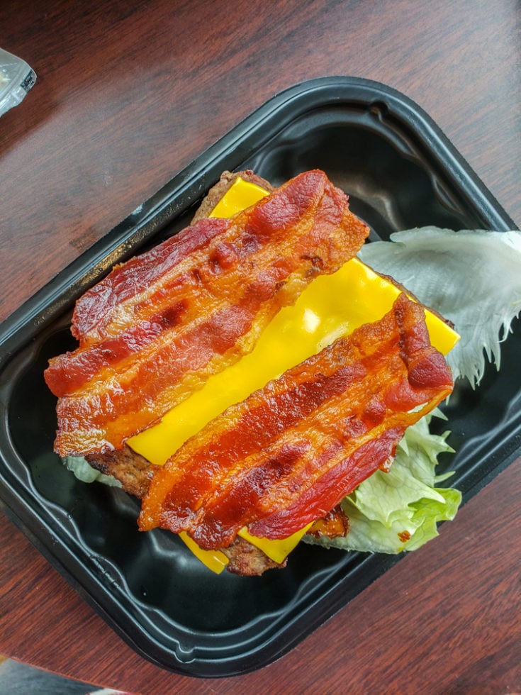 Wendy's keto options - baconator no bun