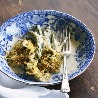 low carb instant pot green bean casserole featured image