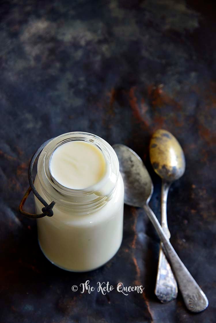 Front View of Low Carb Keto Sweetened Condensed Milk