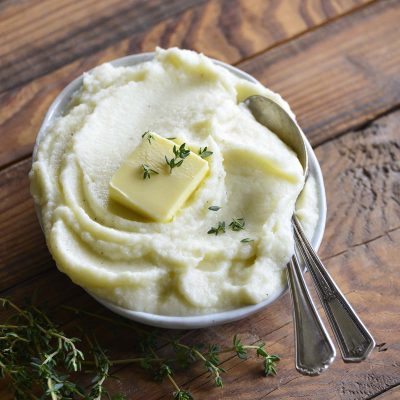 low carb mashed cauliflower featured image