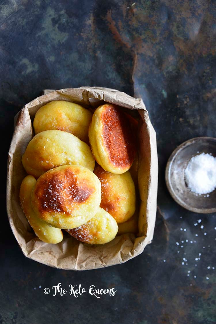 Low Carb Soft Pretzel Recipe (Keto Pretzel Bites) Close Up