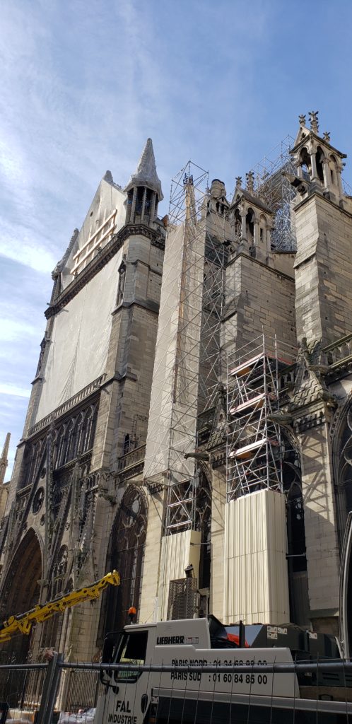 Notre Dame after fire damage