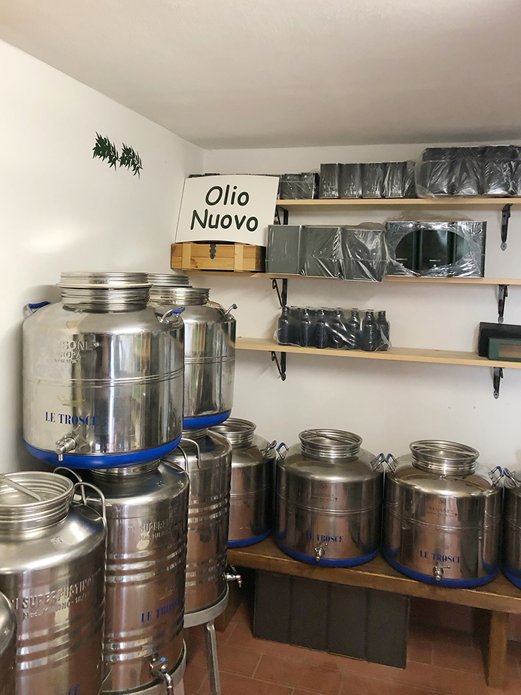 Olive Oil Room at Le Trosce