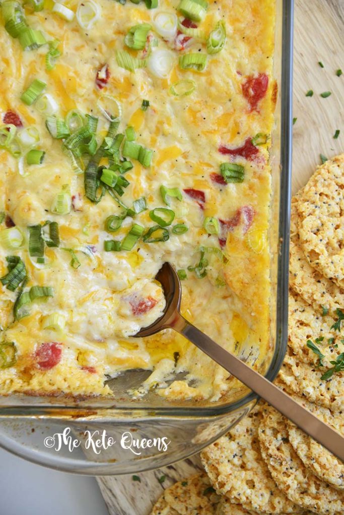 An Easy Pimento Cheese Dip so good you'll want to eat it with a spoon! Bursting with flavor, this savory dip will be a hit at your next party!