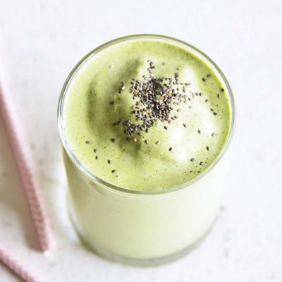 protein green smoothie featured image