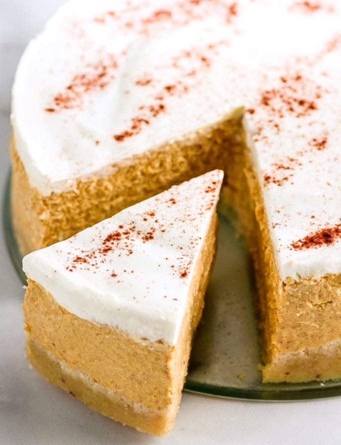 KETO INSTANT POT PUMPKIN CHEESECAKE WITH SOUR CREAM TOPPING KETO INSTANT POT PUMPKIN CHEESECAKE WITH SOUR CREAM TOPPING
