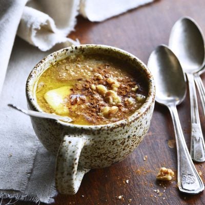 pumpkin spice keto oatmeal featured image