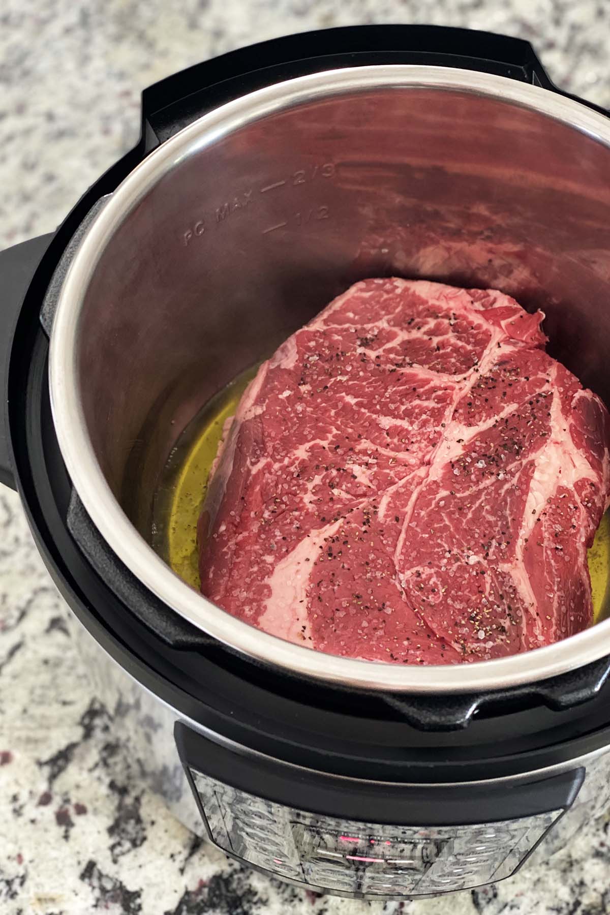 raw chuck roast in instant pot