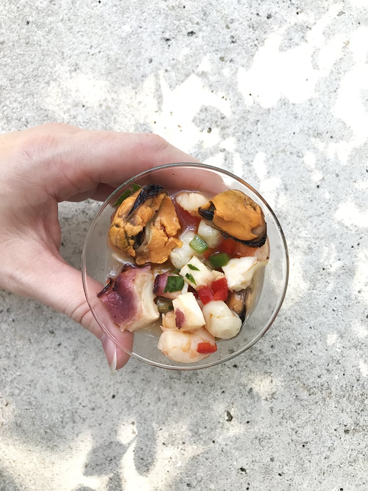 Seafood Salad at Food and Wine Festival Epcot