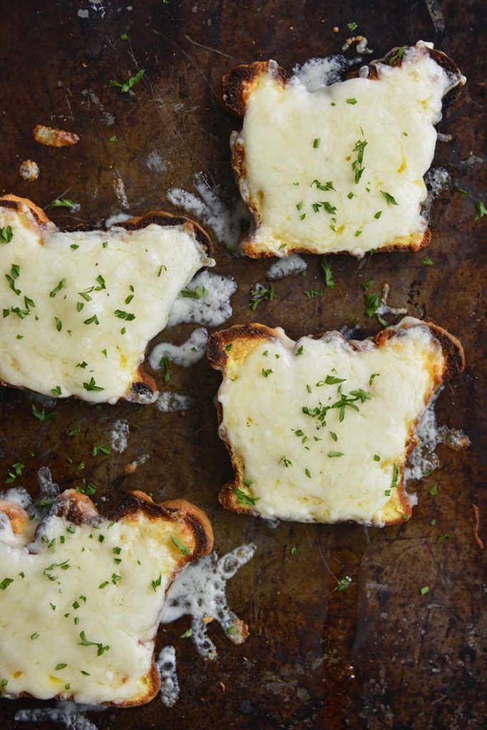 low carb Texas toast on a cookie sheet
